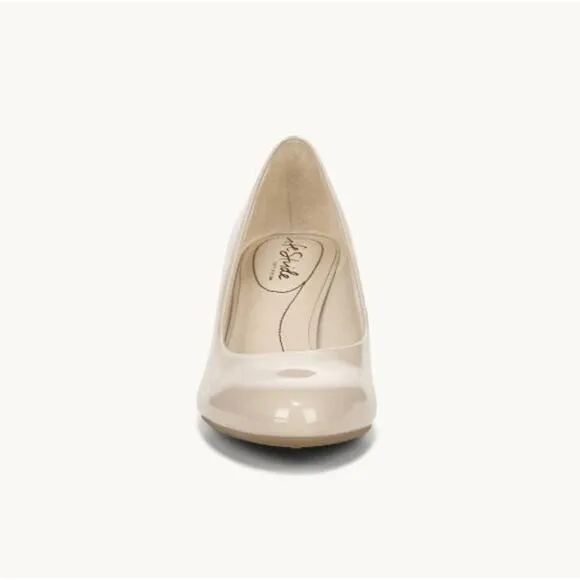 NWT Lifestride Parigi patent beige pumps heels sz 9.5M
