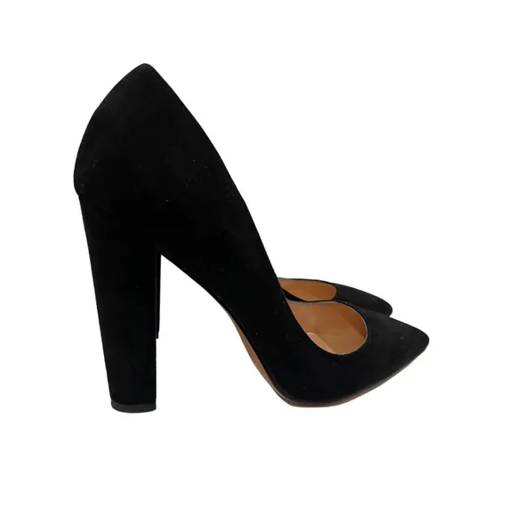 Only Maker Black Suede Pointed Toe Pumps – Size 13