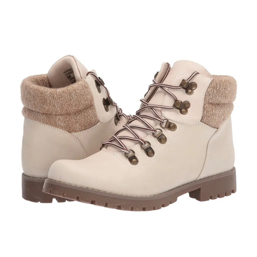 PATHFIELD Women's Lace Up Lug Sole Booties Winter Boots