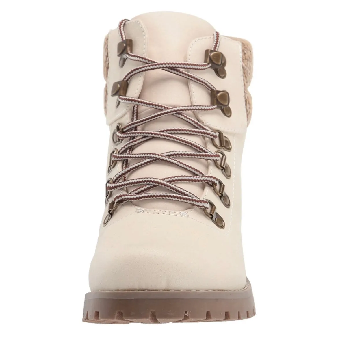 PATHFIELD Women's Lace Up Lug Sole Booties Winter Boots