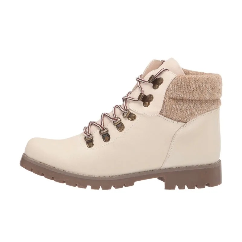 PATHFIELD Women's Lace Up Lug Sole Booties Winter Boots