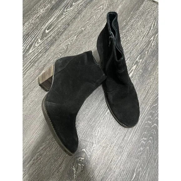 Paul Green Obermat Etch Leder Booties Black Size US 8.5