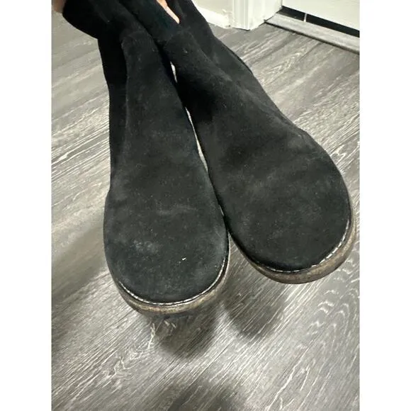 Paul Green Obermat Etch Leder Booties Black Size US 8.5