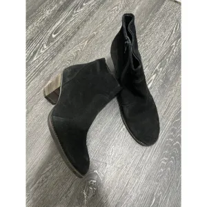 Paul Green Obermat Etch Leder Booties Black Size US 8.5
