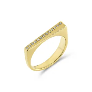 Pave Wedge Ring