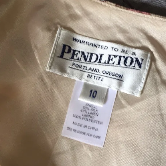 Pendleton Floral Linen Skirt