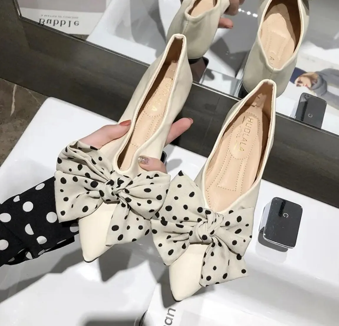 Penelope Bow-Embellished Pumps