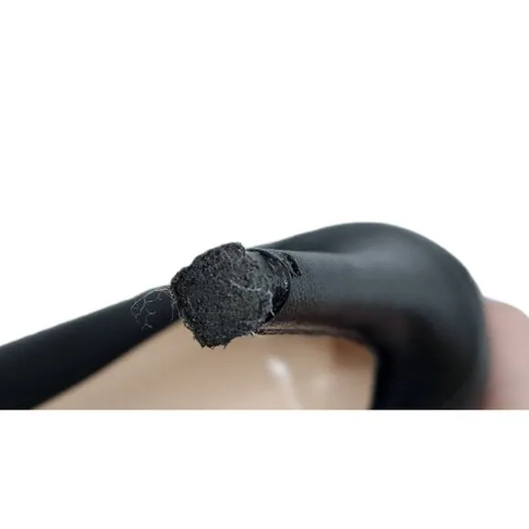 Petit Cadeau Lavinia Black Vegan Leather Stilettos Women's Size 7