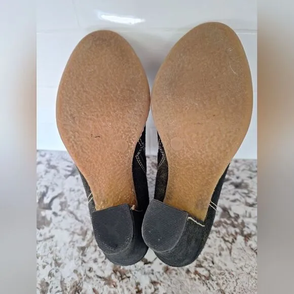 Pikolinos black and gold suede ankle bootie size 37 EU - 6 , 6.5 US