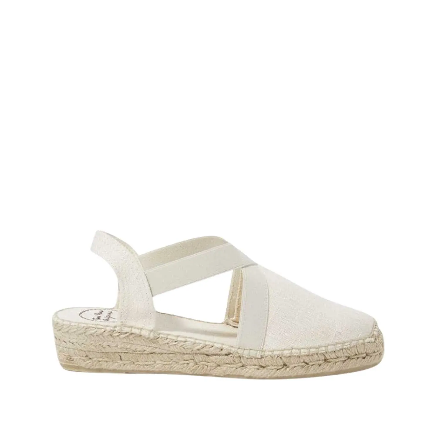 Plain Linen Wedge Espadrille for Women - Verona