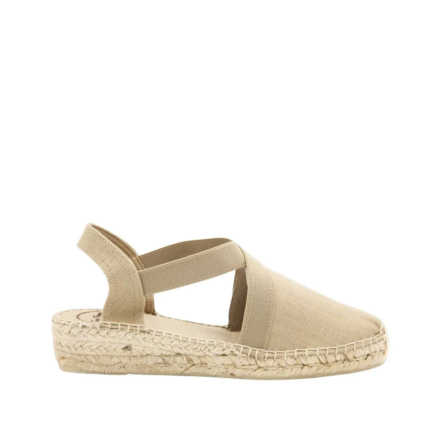 Plain Linen Wedge Espadrille for Women - Verona