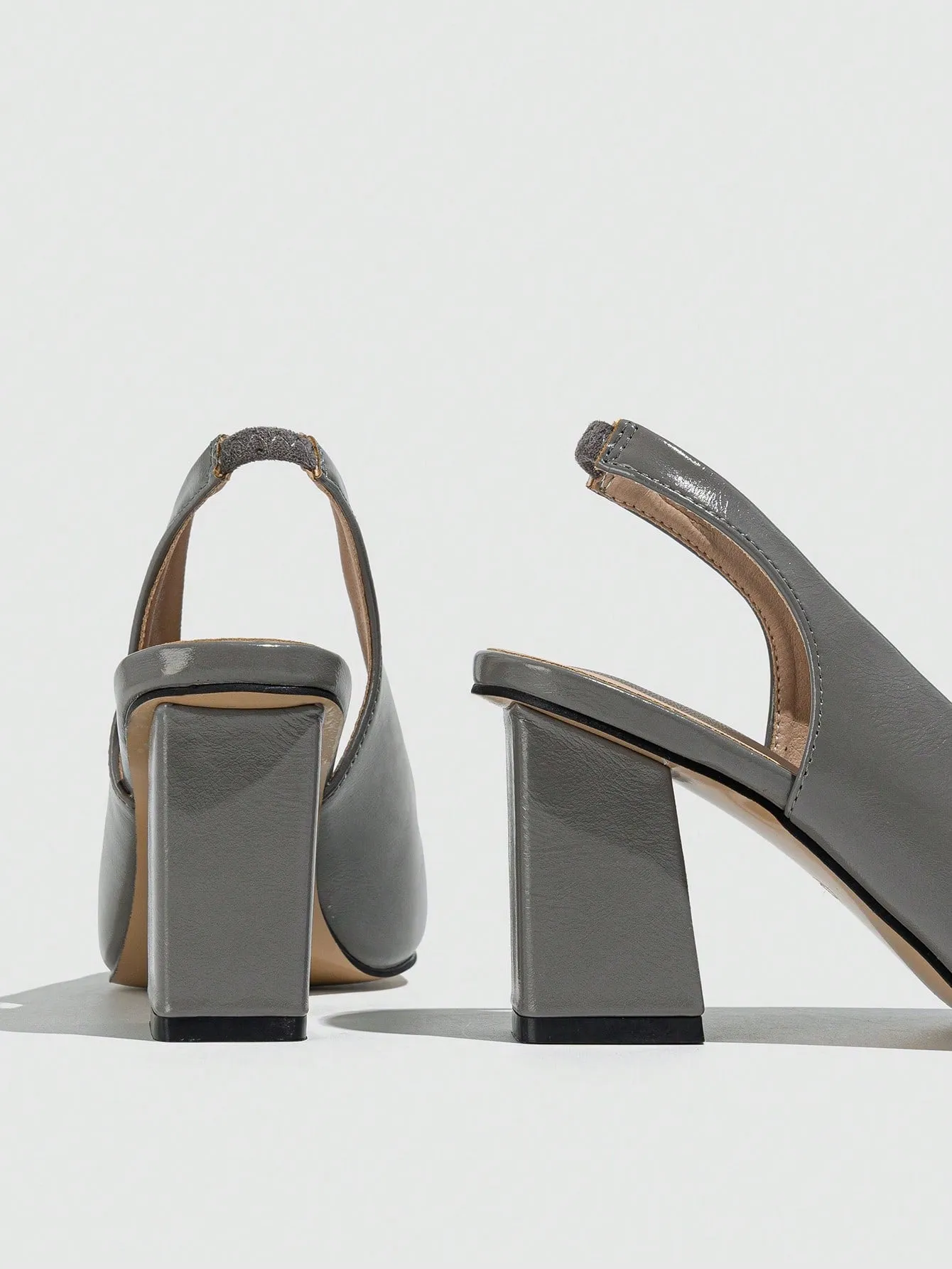 Pointed Toe Back Strap High Heels