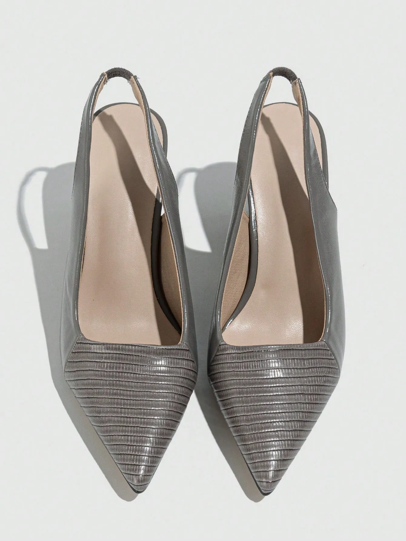 Pointed Toe Back Strap High Heels