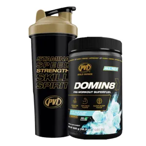 PVL GOLD SERIES DOMIN8 PRE-WORKOUT   SHAKER