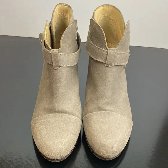 Rag &amp; Bone Black Harrow Suede Booties. Size 38
