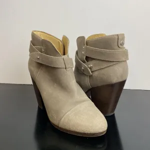 Rag &amp; Bone Black Harrow Suede Booties. Size 38
