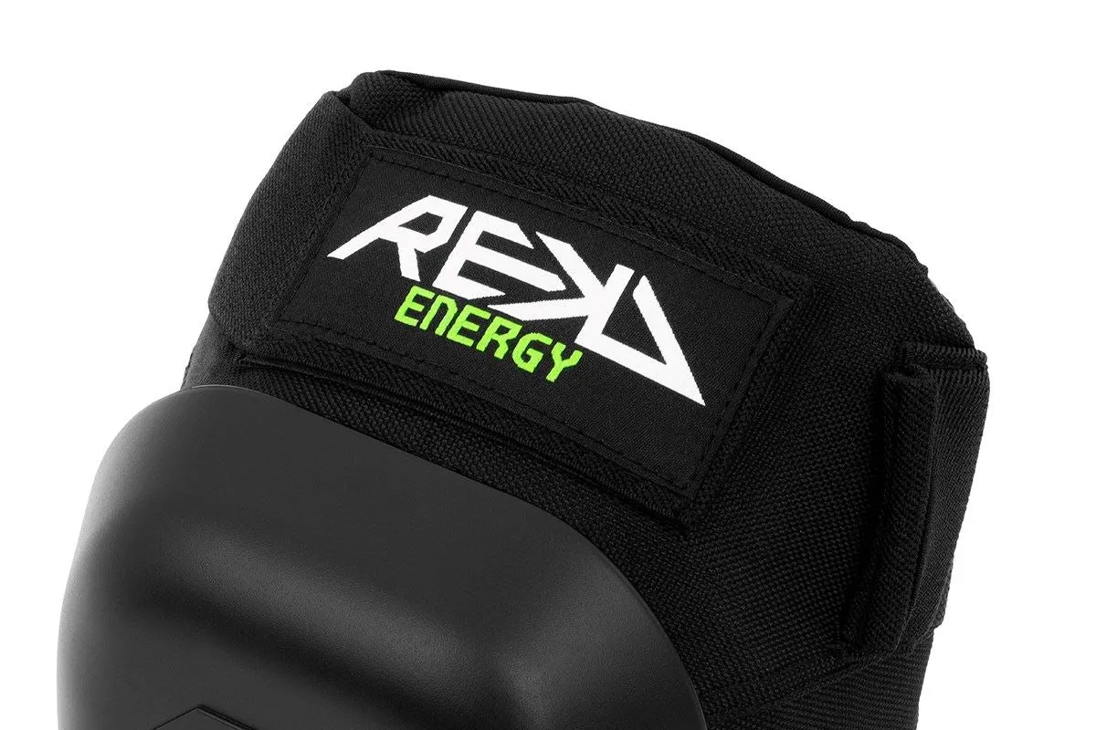 REKD Energy Patrol Skateboard Skate BMX Ramp Knee Pads - Black