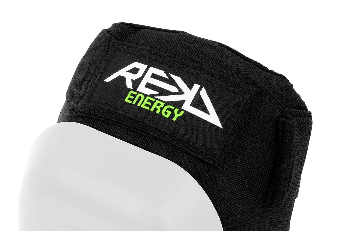 REKD Energy Patrol Skateboard Skate BMX Ramp Knee Pads - White