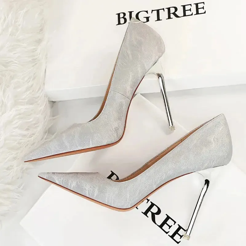 Retro Women Pumps Pointed Toe Stiletto High Heels Women's Sexy Nightclub Shoes New Heels Shoes Female Pumps