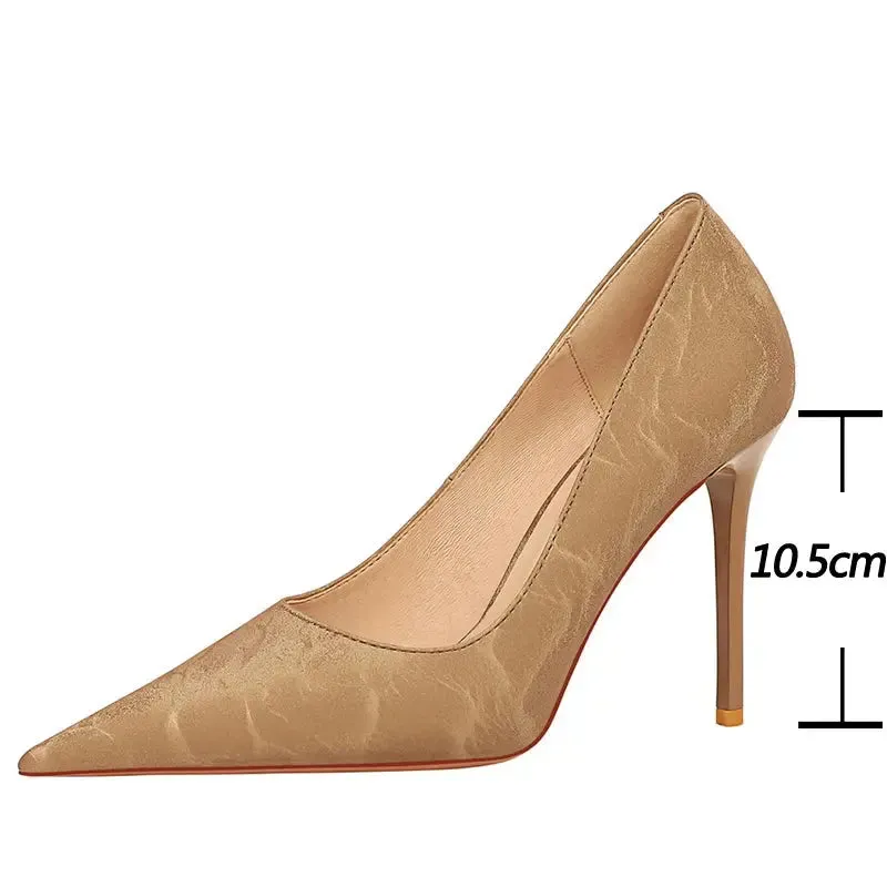 Retro Women Pumps Pointed Toe Stiletto High Heels Women's Sexy Nightclub Shoes New Heels Shoes Female Pumps