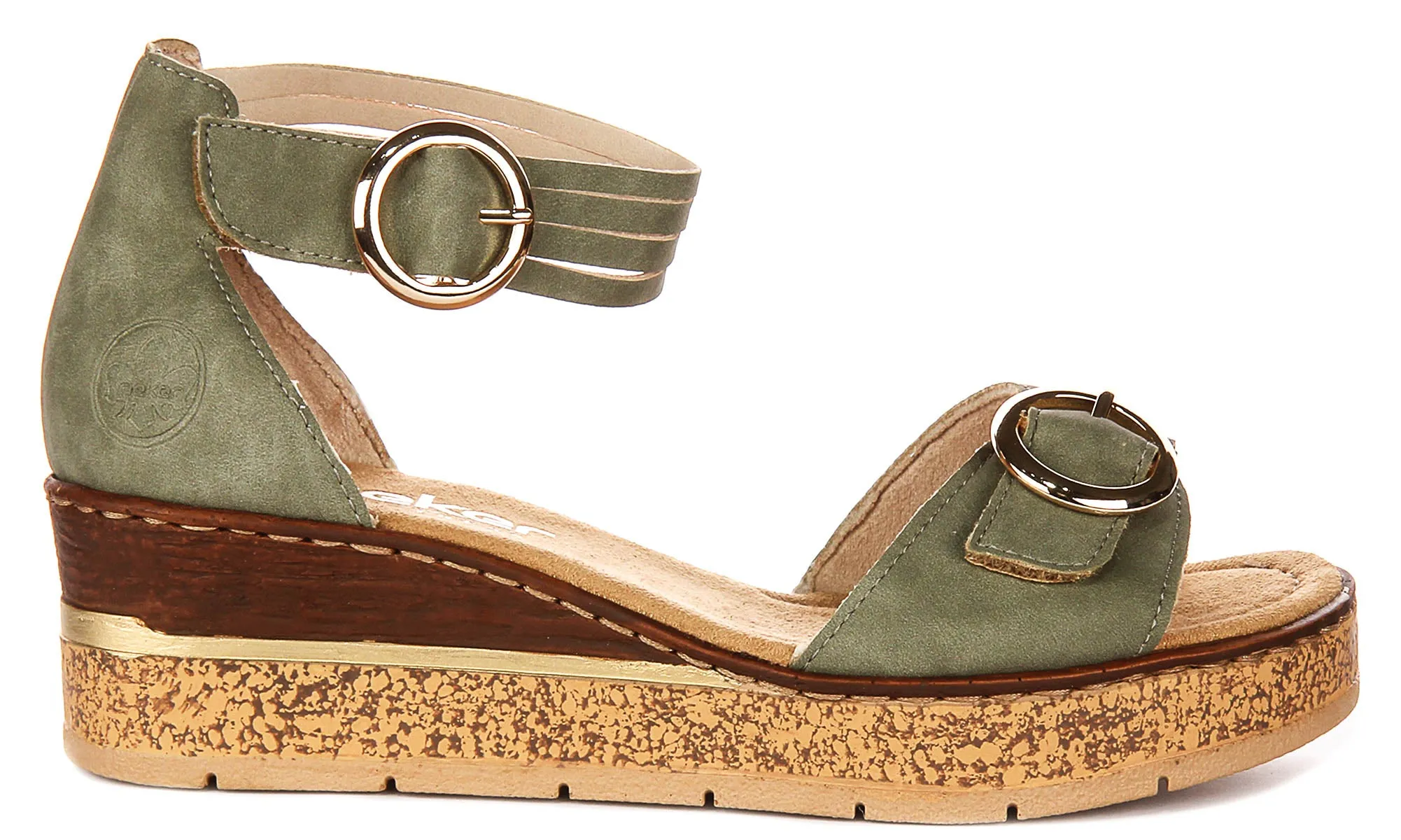 Rieker 63780-52 In Green For Women