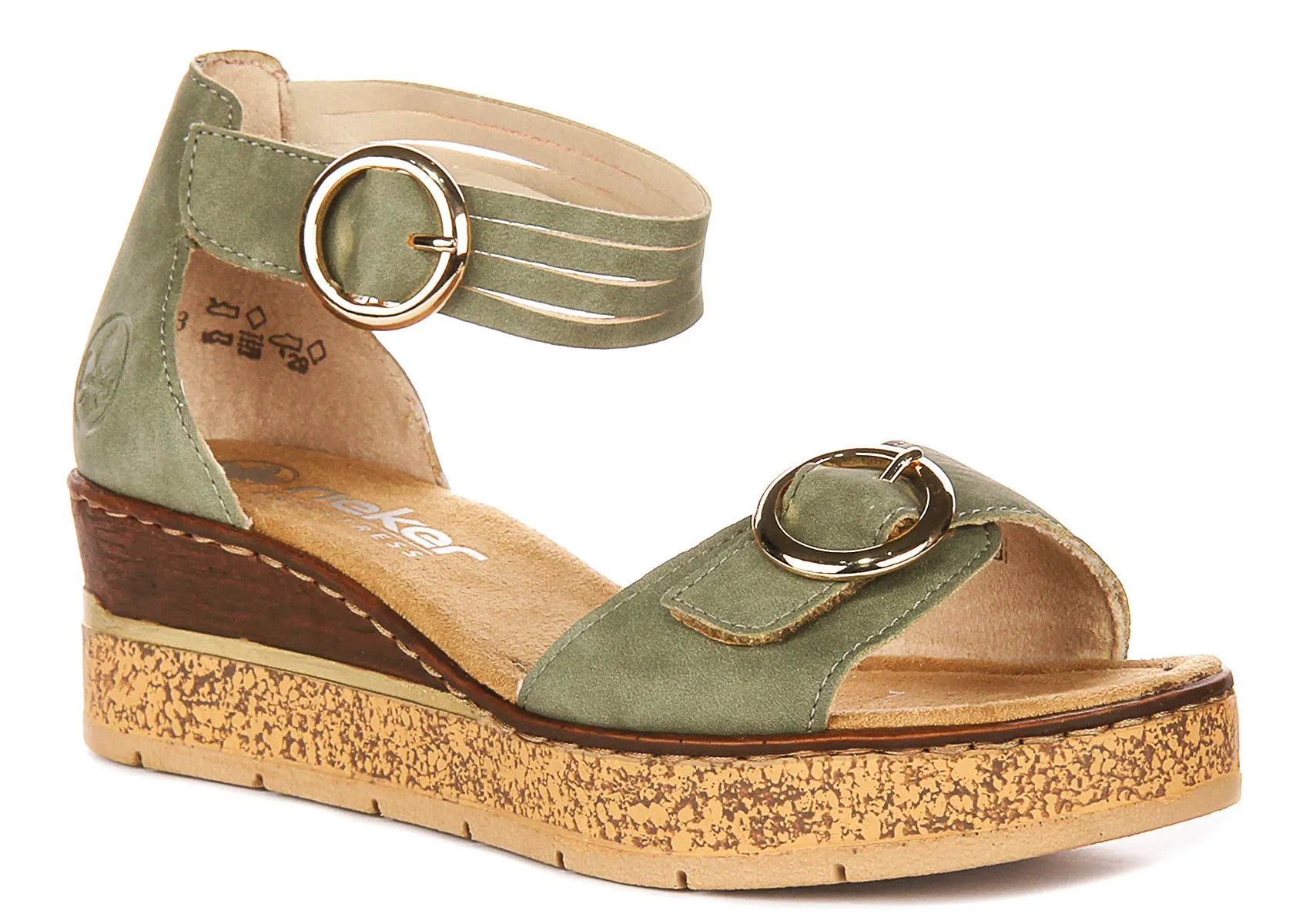 Rieker 63780-52 In Green For Women