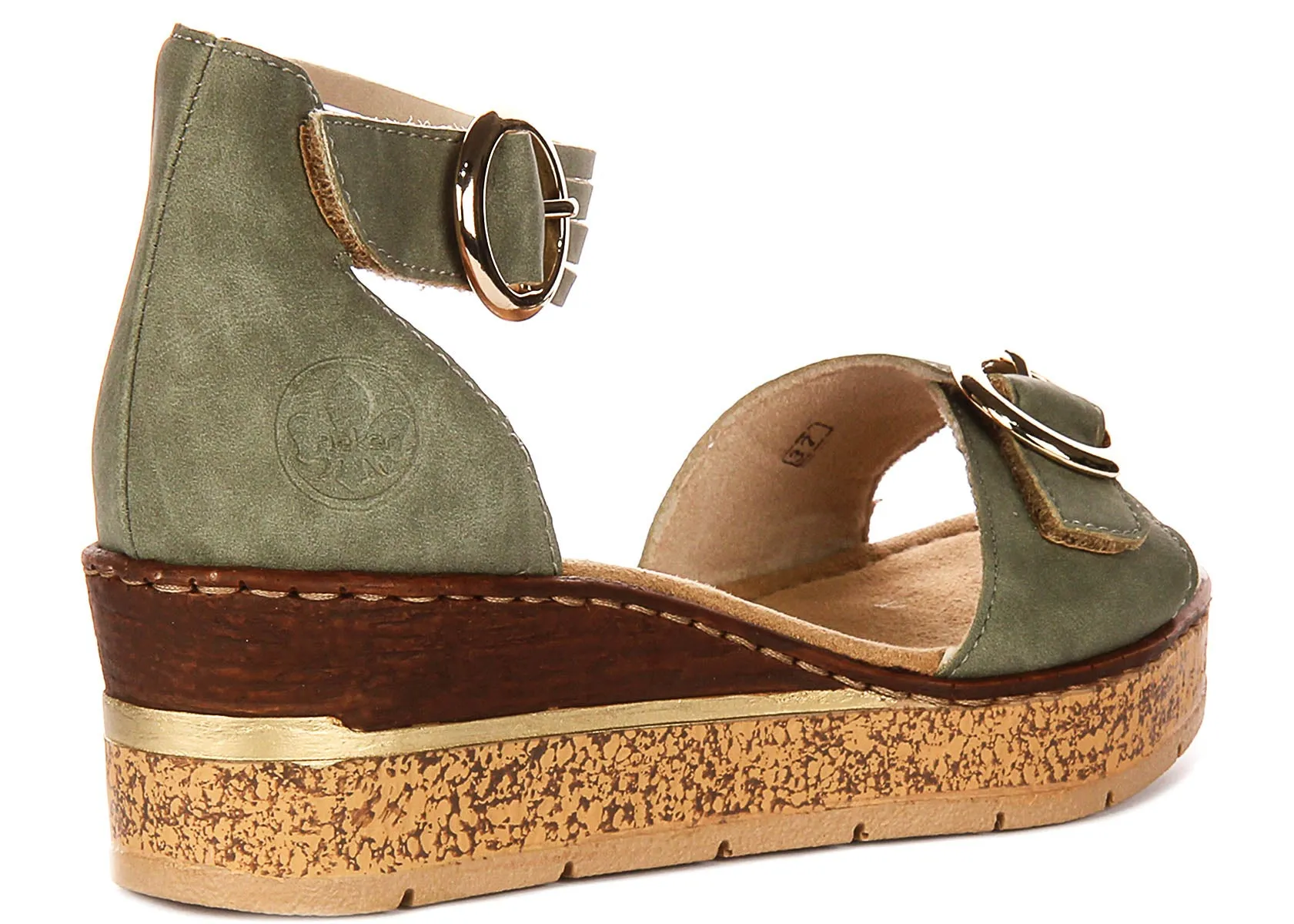 Rieker 63780-52 In Green For Women