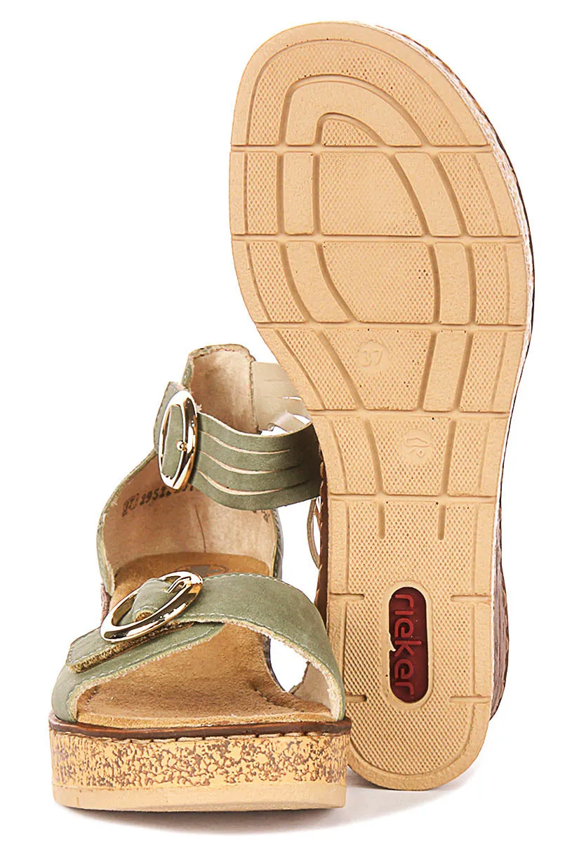 Rieker 63780-52 In Green For Women