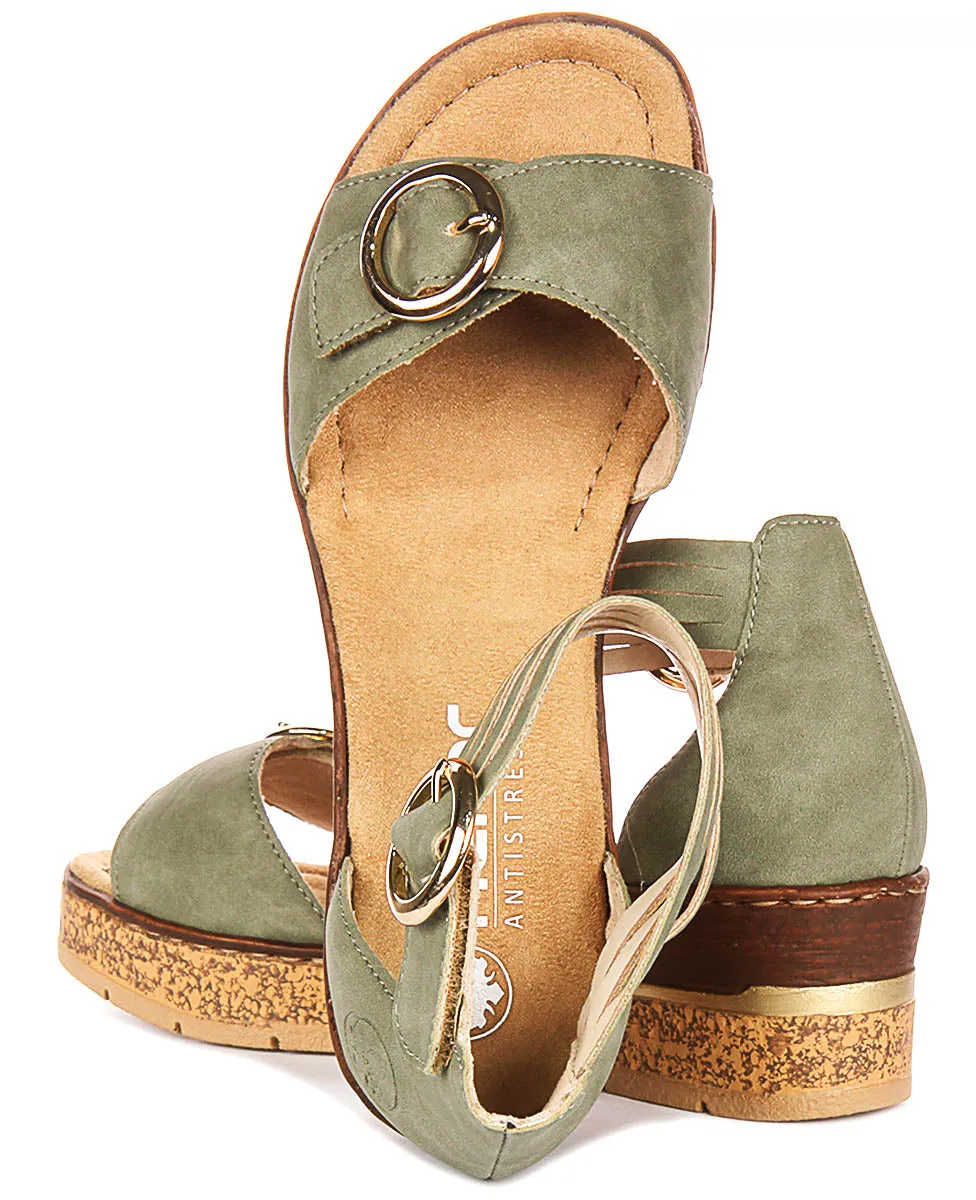 Rieker 63780-52 In Green For Women