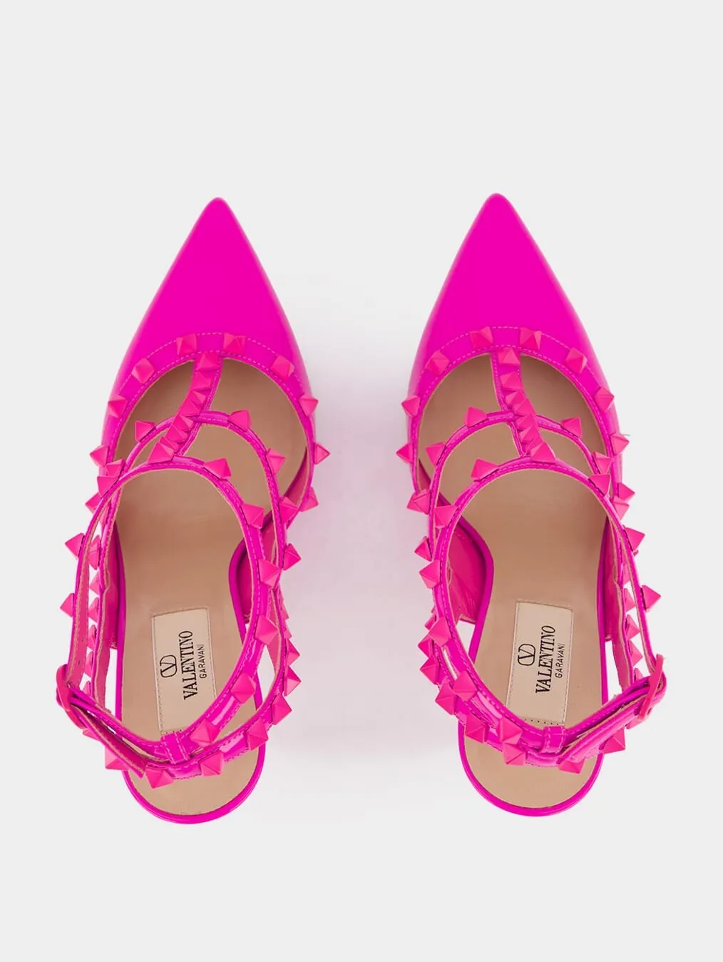 Rockstud 100mm Ankle-Strap Pumps