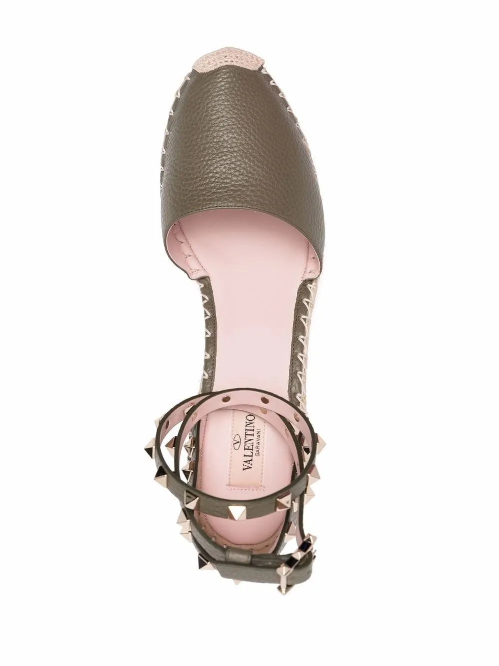 Rockstud wedge espadrilles