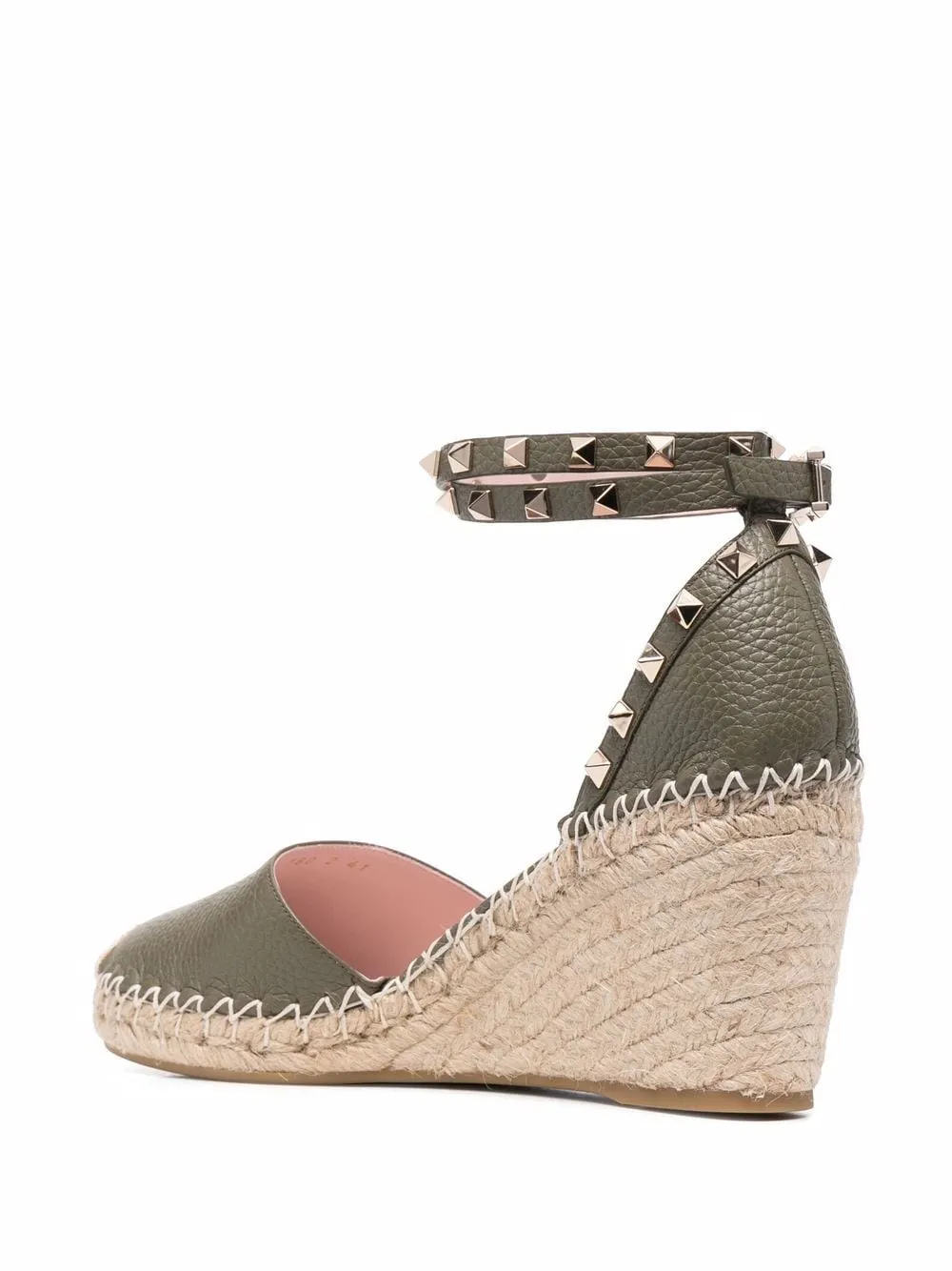 Rockstud wedge espadrilles