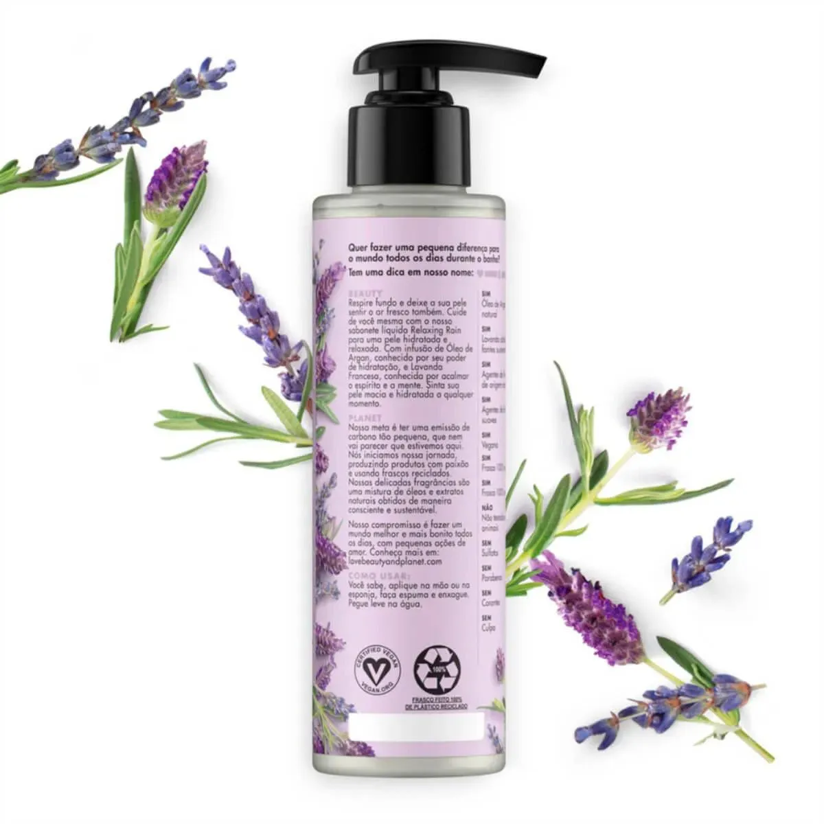 Sabonete Love Beauty And Planet Líquido, Relaxing Rain, 300Ml