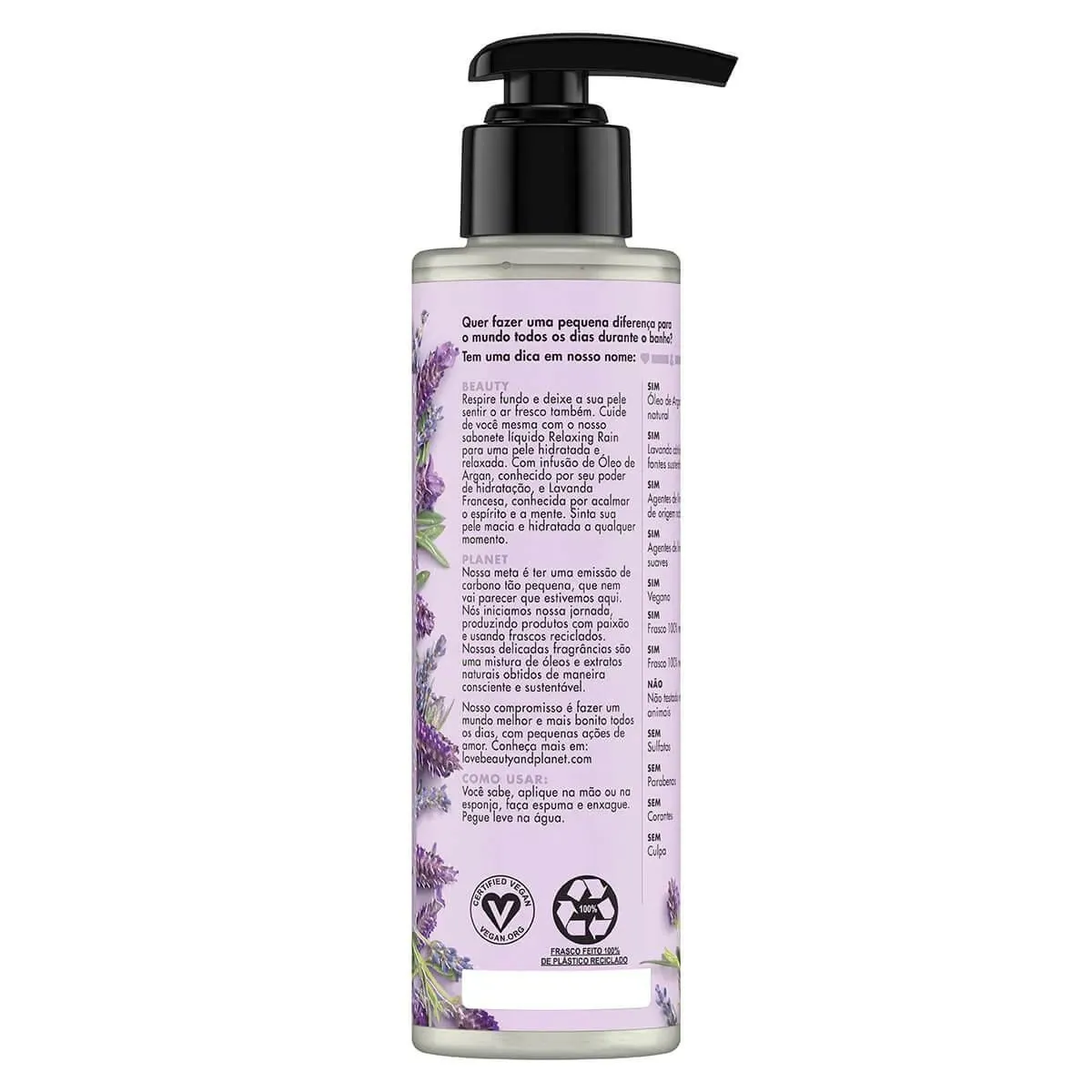 Sabonete Love Beauty And Planet Líquido, Relaxing Rain, 300Ml