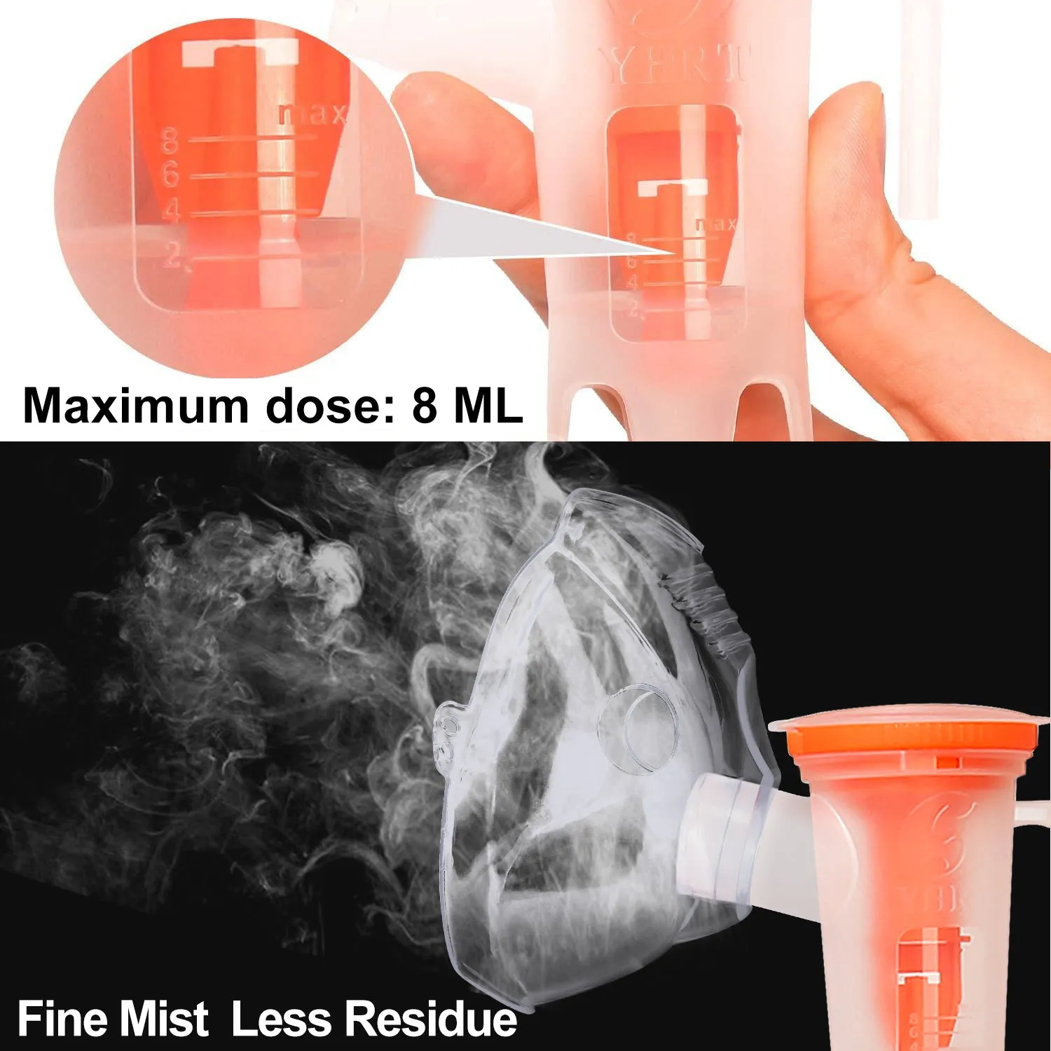 SDOM Portable Nebulizer Machine for Adults & Kids - Jet Compressor Nebulizer with Accessory Set - Personal Cool Mist Inhaler for Asthma, Breathing Issues - Home & Travel Use, Quiet & Efficient