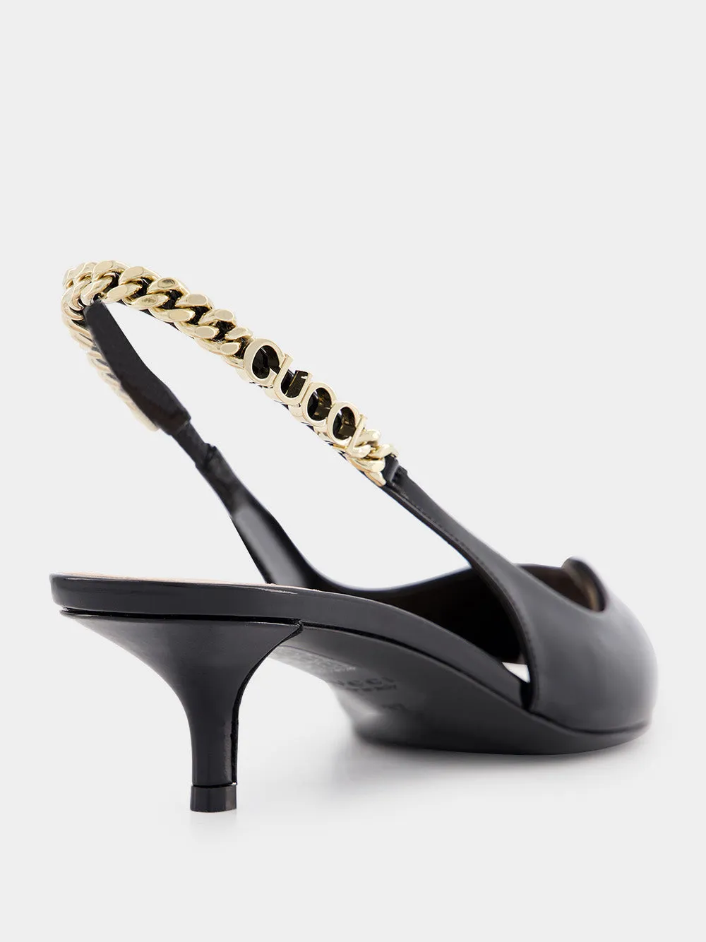 Signoria Slingback Black 105mm Pump