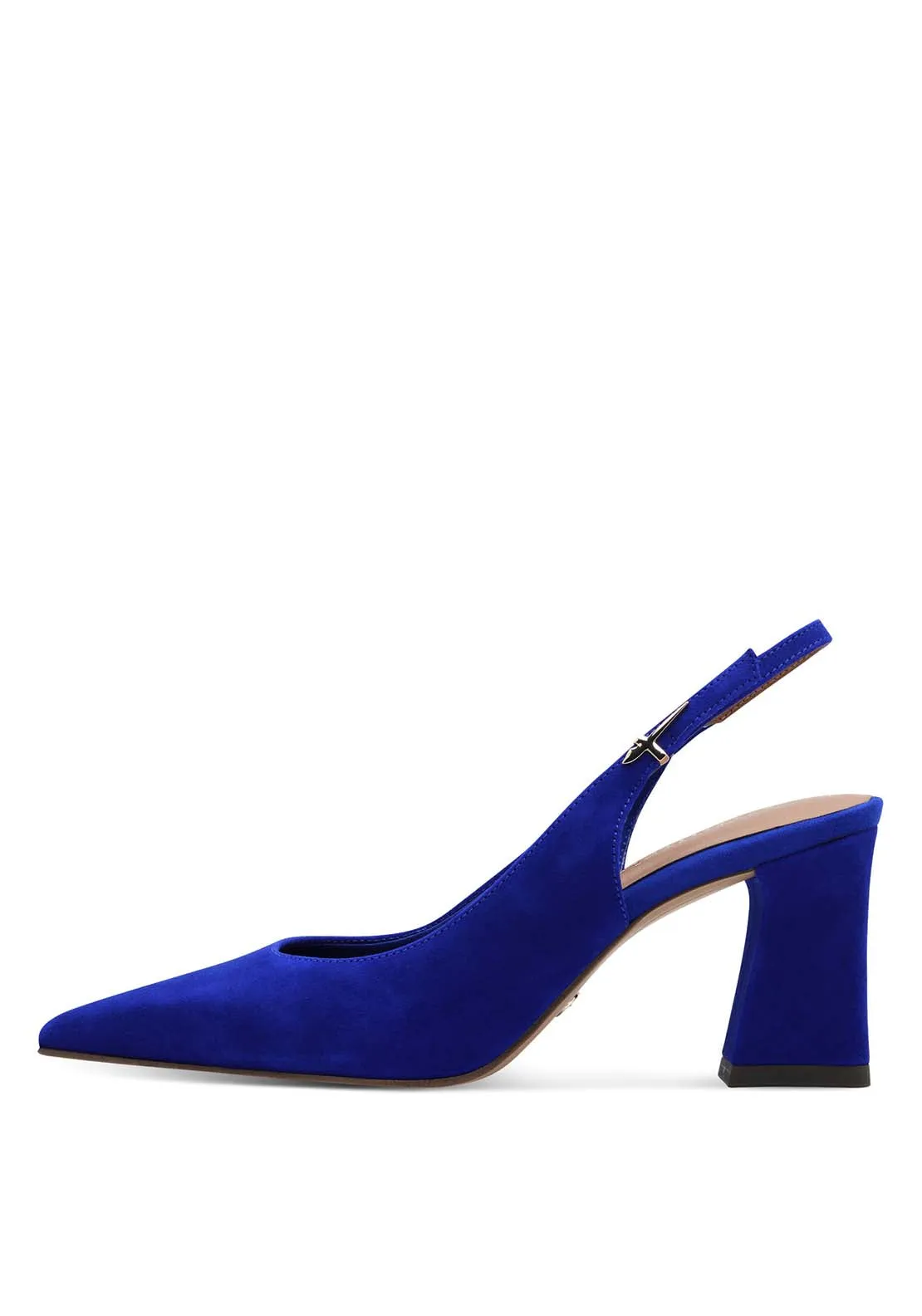 Sling Back Heeled Shoe - Royal Blue