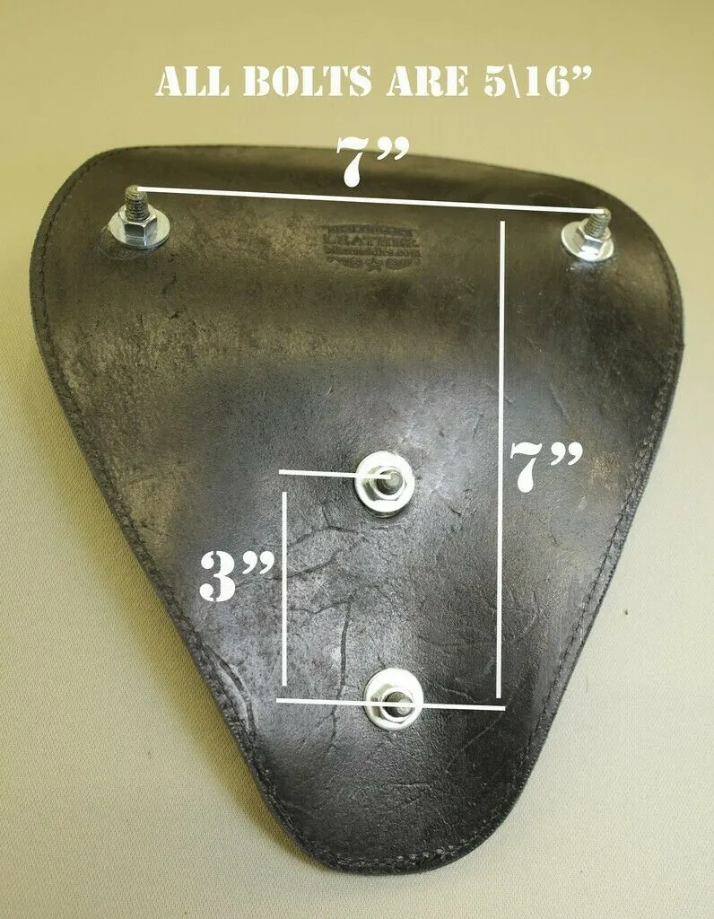 Solo Seat Chopper Harley Sportster Ant Blk Gator Banana