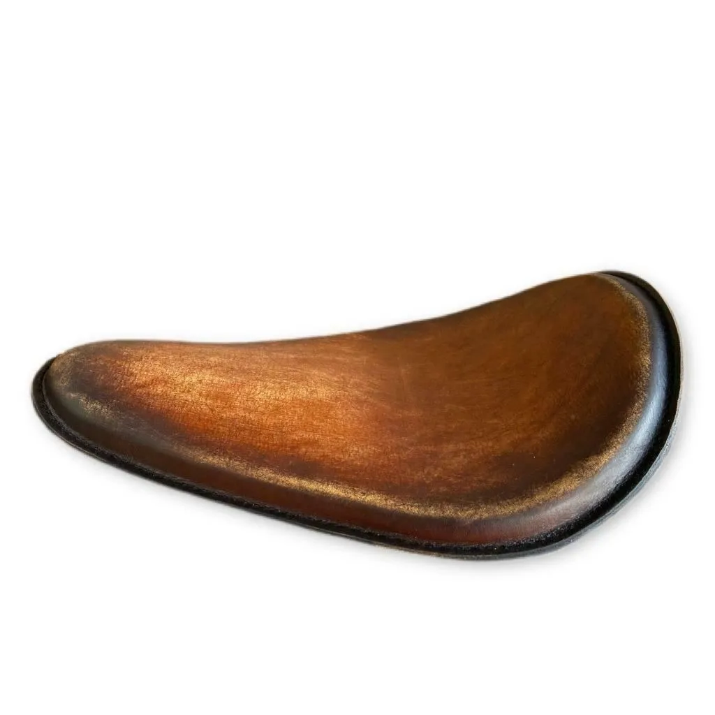 Sportster Harley Spring Seat Chopper Chopper Honda 11x14 Brown On Brown Distress Leather