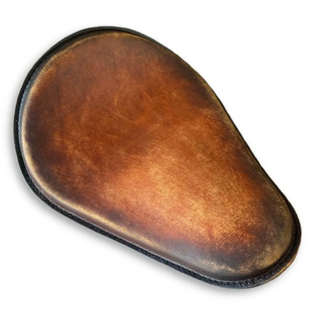 Sportster Harley Spring Seat Chopper Chopper Honda 11x14 Brown On Brown Distress Leather