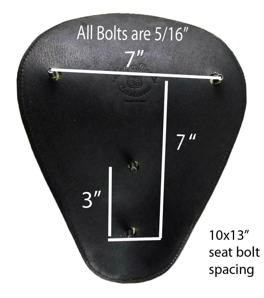 Spring Seat P-Pad Chopper Harley Sportster Bobber Bates Style Tuck Roll Leather
