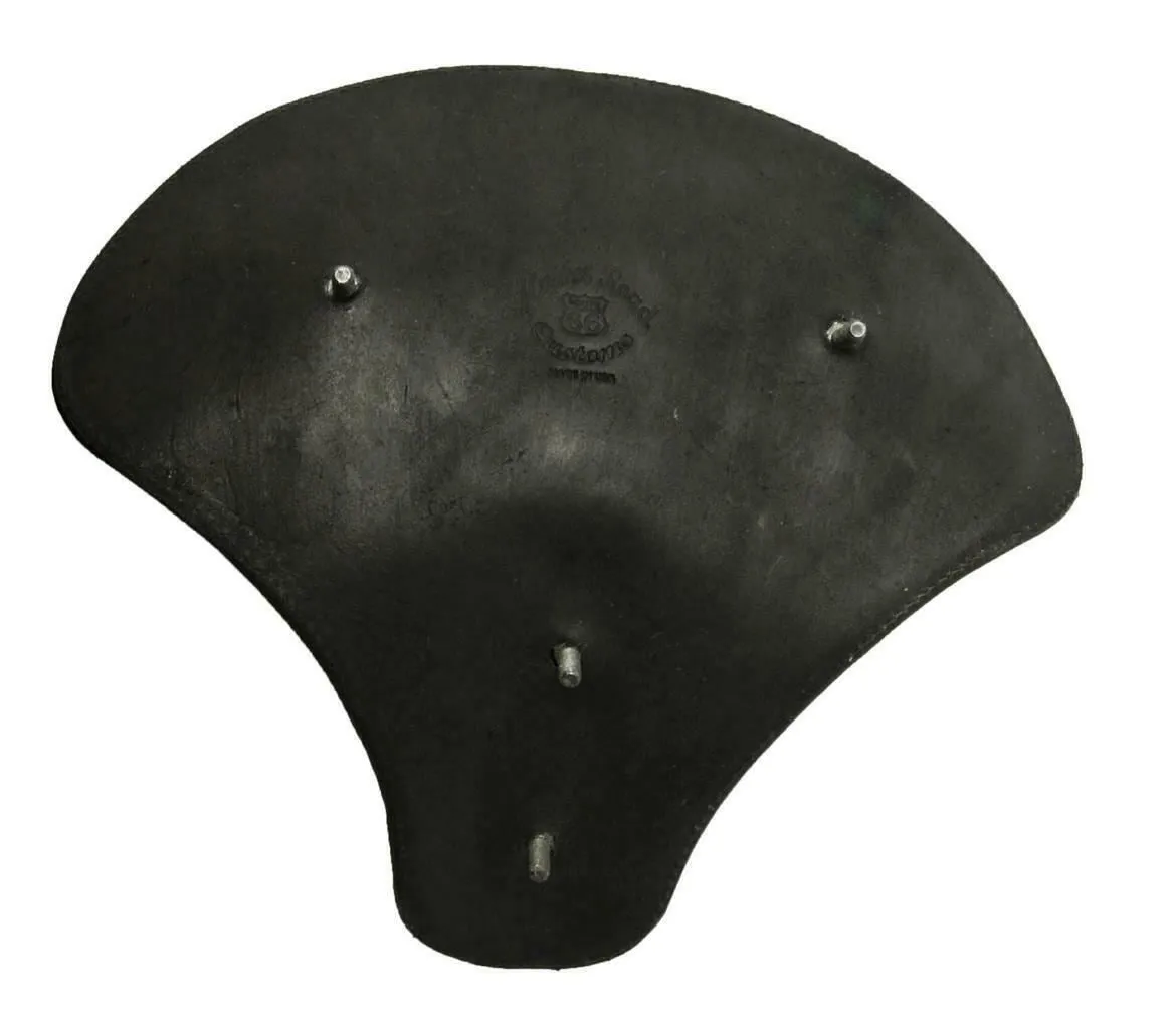 Spring Solo Seat Chopper Bobber Harley Sportster 15x14" Tractor Brn Dis Leather