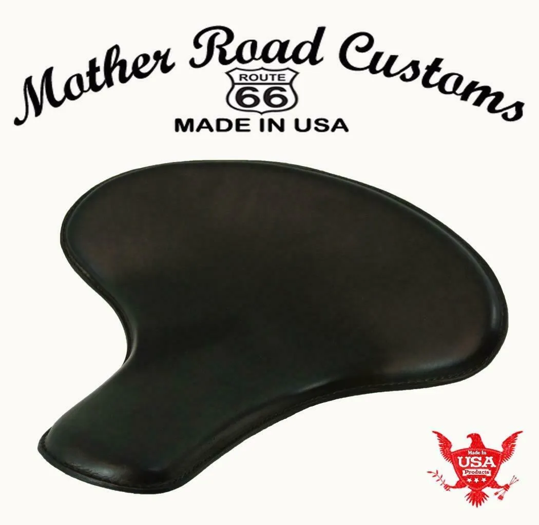 Spring Solo Tractor Seat Harley Touring Indian Chief 17x16" Black Distress Veg