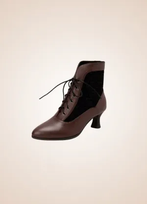 Steampunk Pointed Toe Ankle Boots