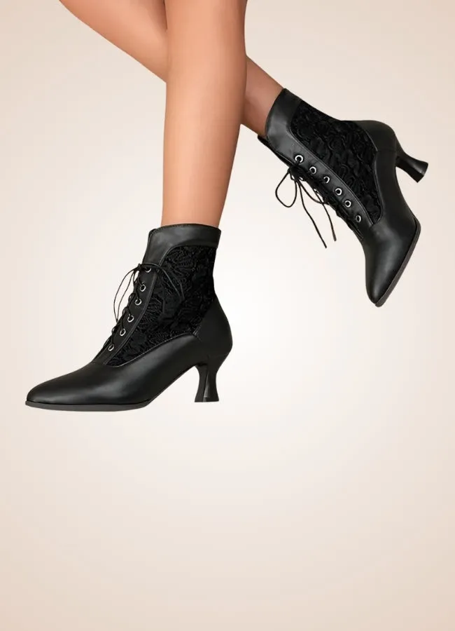 Steampunk Pointed Toe Ankle Boots
