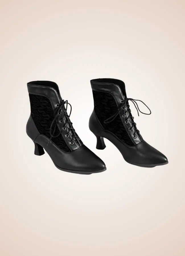 Steampunk Pointed Toe Ankle Boots