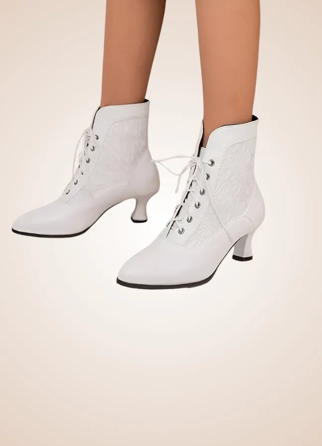 Steampunk Pointed Toe Ankle Boots