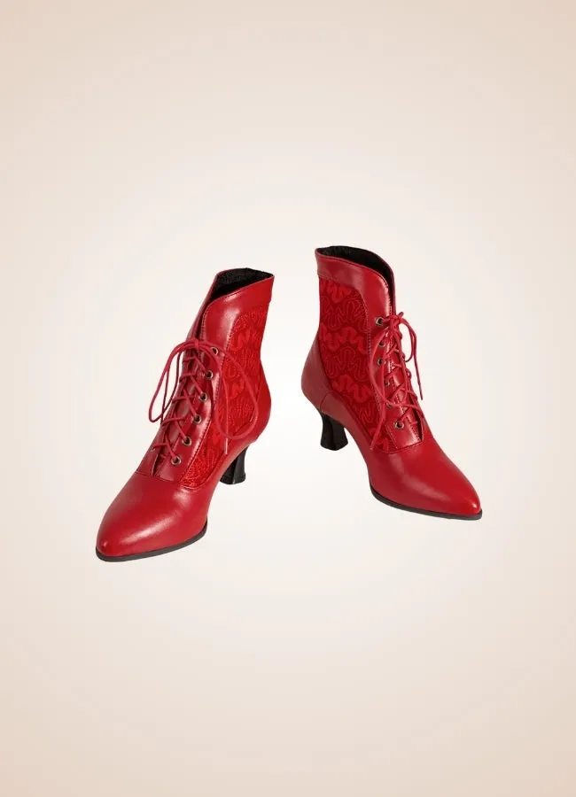 Steampunk Pointed Toe Ankle Boots
