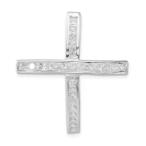 Sterling Silver Cross with CZ Pendant