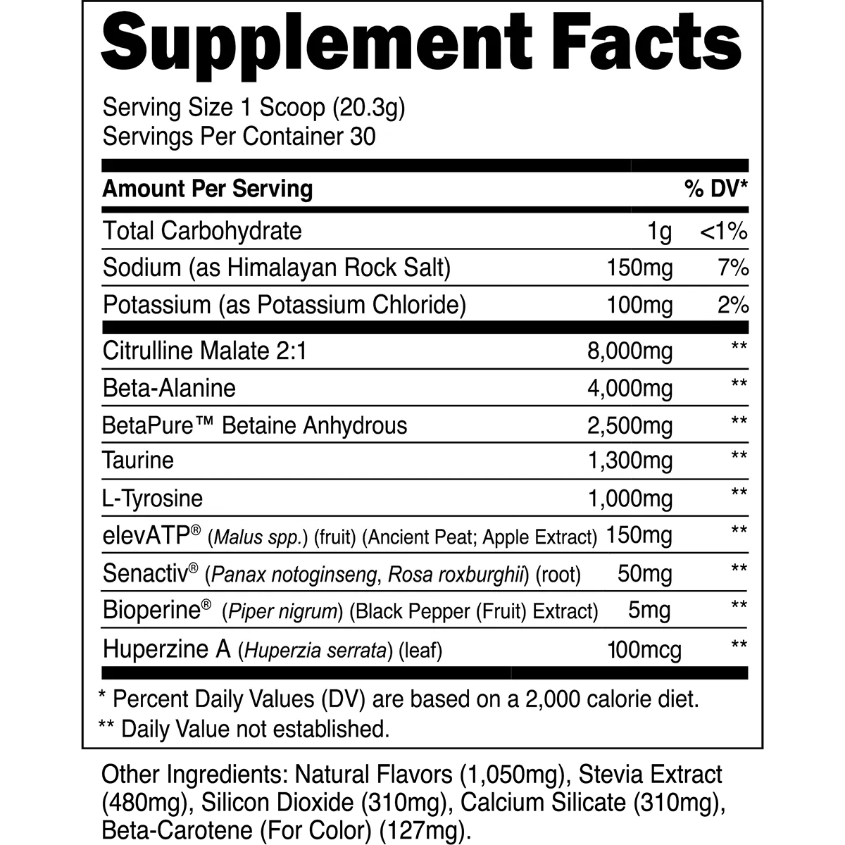 Stim-Free Pre Workout (100% Caffeine Free)